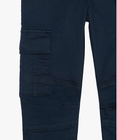 pantalon garcon multipoches en matiere resistante bleu pantalonsA800401_3