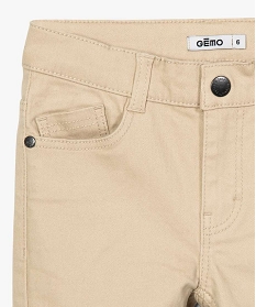 pantalon garcon coupe skinny en toile extensible beige pantalonsA800701_3