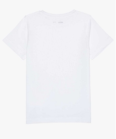 tee-shirt garcon uni a manches courtes blancA806601_3