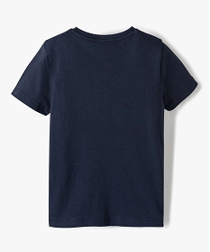 tee-shirt a manches courtes en coton uni garcon navy tee-shirtsA806801_3