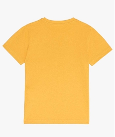 tee-shirt garcon a manches courtes avec large motif orangeA807701_3