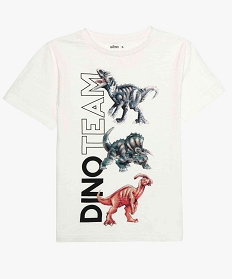 tee-shirt garcon a manches courtes avec motifs dinosaures beigeA808901_1