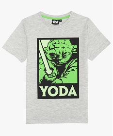 tee-shirt garcon avec motif phosphorescent - star wars gris tee-shirtsA809301_1