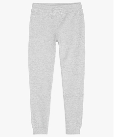pantalon de jogging garcon avec interieur molletonne gris pantalonsA812401_1