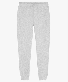 pantalon de jogging garcon avec interieur molletonne gris pantalonsA812401_3