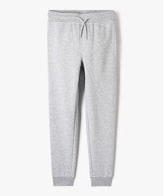 pantalon de jogging garcon avec interieur molletonne gris pantalonsA812401_4
