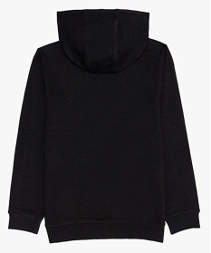 sweat molletonne a capuche garcon noir sweatsA813401_3