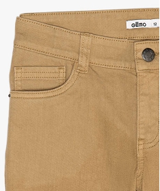 pantalon garcon style jean slim 5 poches orangeA816301_2