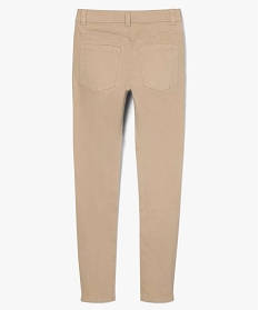 pantalon garcon coupe skinny en toile extensible beige pantalonsA816701_4