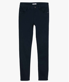 GEMO Pantalon garçon coupe skinny en toile extensible navy