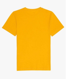 tee-shirt garcon a manches courtes uni jaune tee-shirtsA821001_2