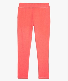pantalon de jogging fille coupe ajustee orange pantalonsA825801_3