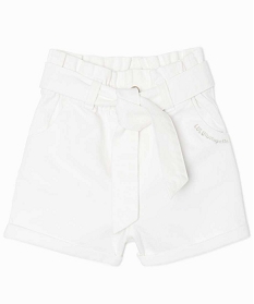 short fille en coton taille haute – lulucastagnette beige shortsA826001_2
