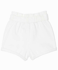 short fille en coton taille haute – lulucastagnette beige shortsA826001_4