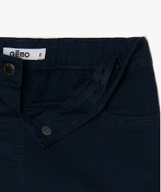 short en coton stretch avec revers fille navy shortsA826601_2