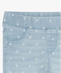 jean fille coupe skinny a motifs etoiles bleu jeansA830801_3