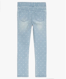 jean fille coupe skinny a motifs etoiles bleu jeansA830801_4