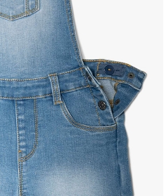 salopette fille en jean coupe courte grisA831201_2