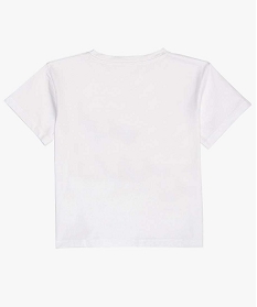 tee-shirt court fille avec motif danse blanc tee-shirtsA837901_3