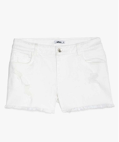 short en jean avec marques dusure blancA847001_1