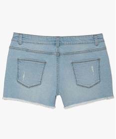 short en jean avec marques d’usure bleuA847101_3