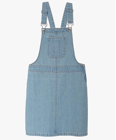 GEMO Robe salopette fille en jean Bleu