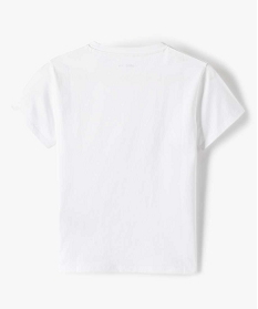 tee-shirt fille a manches courtes et col rond blanc tee-shirtsA853101_3