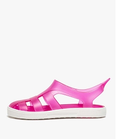 sandales de plage enfant unies a brides souples - boatilus roseA861501_3