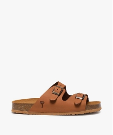 MARO NOIR NU-PIED CAMEL:30131120024-Cuir vachette/Cuir porc/Elastomere/Non double/