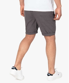 bermuda homme avec taille elastiquee ajustable gris shorts et bermudasA887001_3
