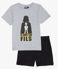 GEMO Pyjashort garçon imprimé - Star Wars Gris