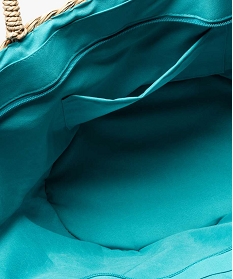 sac de plage femme en paille avec motif papillon en sequins beige cabas - grand volumeA889401_3