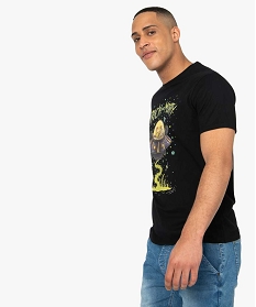 tee-shirt homme a motif soucoupe volante - rick and morty noirA904901_2