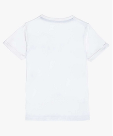 tee-shirt garcon a manches courtes effet tie-and-dye blancA905901_3