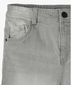 bermuda garcon en jean 5 poches grisA908101_2