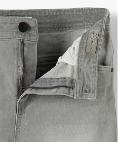 bermuda garcon en jean 5 poches grisA908101_3