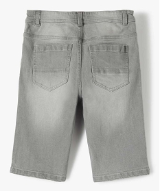 bermuda garcon en jean 5 poches grisA908101_4