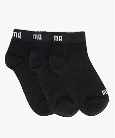 GEMO Chaussettes garçon pour le sport tige basse (lot de 3) - Puma Noir