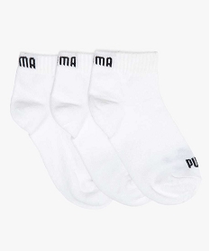 GEMO Chaussettes garçon pour le sport tige basse (lot de 3) - Puma blanc standard