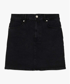 jupe femme en jean extensible noir jupes en jeanA937101_4