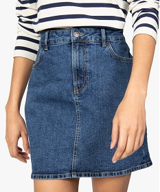 jupe femme en jean extensible grisA937201_2