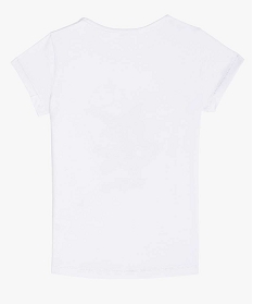 tee-shirt fille imprime paillettes - tom jerry blancA943201_3