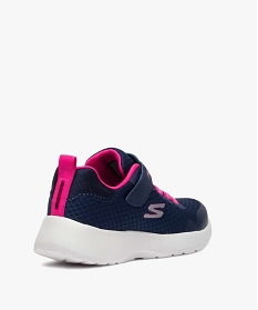 baskets fille en maille fermeture scratch skechers bleu baskets