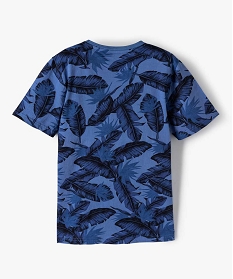 tee-shirt garcon imprime jungle - american people bleu tee-shirtsB205101_3
