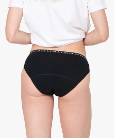 culotte menstruelle lavable en coton noir - dim protect noirB206601_2