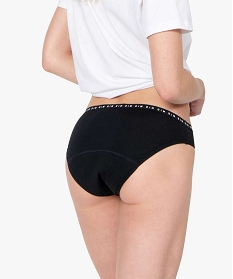 culotte menstruelle lavable en coton noir - dim protect noirB206701_2