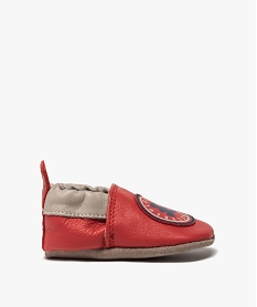 GEMO Chaussons de naissance bébé bicolores – LuluCastagnette rouge standard