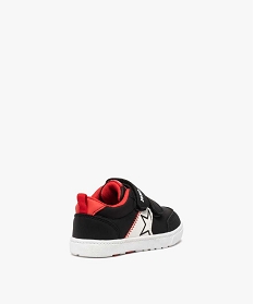 tennis bebe garcon a scratch et details contrastes noir baskets et tennisB246201_2