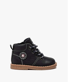 boots bebe garcon a lacets et zip – lulucastagnette bleu bottes et chaussures montantesB247001_1