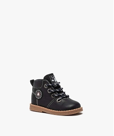 boots bebe garcon a lacets et zip - lulucastagnette bleu bottes et chaussures montantesB247001_2